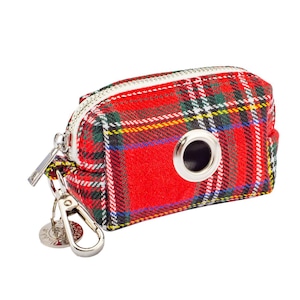 Waste Bag Holder - Red Plaid