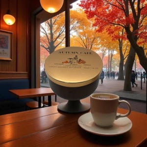 Autumn Cafe Fall Scented Pumpkin Spice 16oz Candle