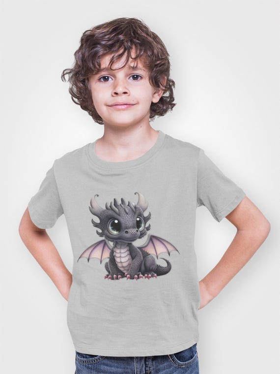 Cute Dragon Toddler T-Shirt, Kids Birthday Gift, Fantasy Design, Baby Shower Gift, Toddler Apparel, Playdate Outfit, Halloween Costume