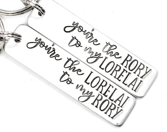 You're the Rory to my Lorelai - You're the Lorelai to my Rory keychains - Mom and Daughter keychain - mother daughter keychains