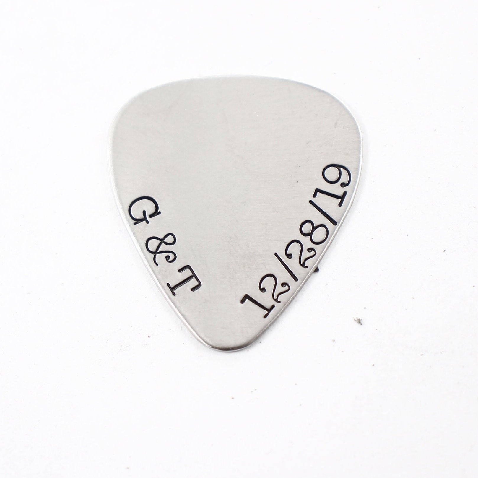Custom, Hand Stamped Guitar Pick - Etsy