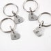 Custom Hand Stamped Initial Keychain - Small Heart - Etsy
