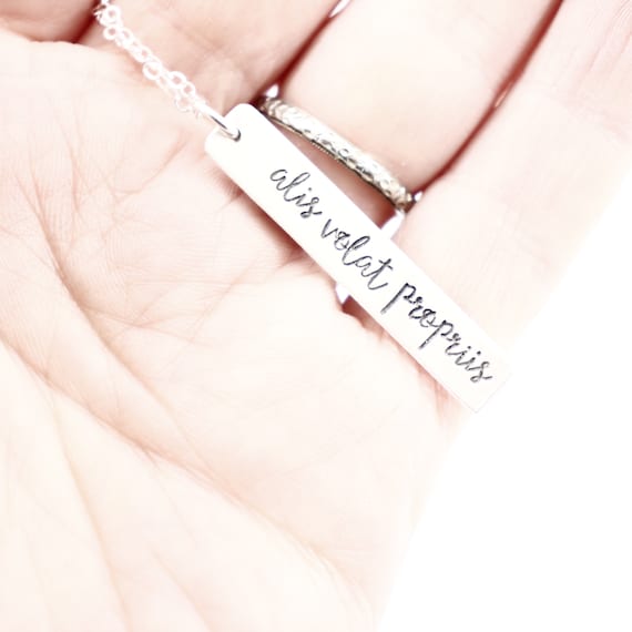 Alis Volat Propriis She Flies With Her Own Wings Sterling Silver
