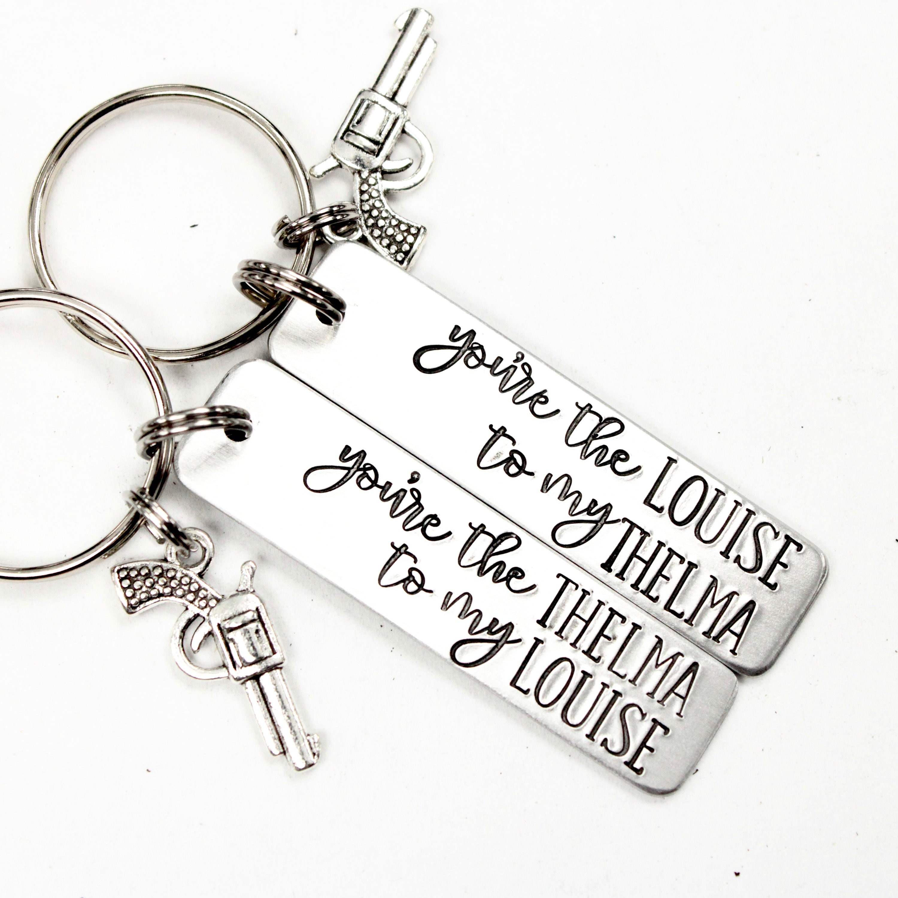 Thelma and Louise Keychains Available as a Set or a Single Keychain You re the Thelma to My Louise You re the Louise to My Thelma Etsy