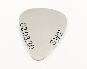 Custom, Hand stamped Guitar Pick