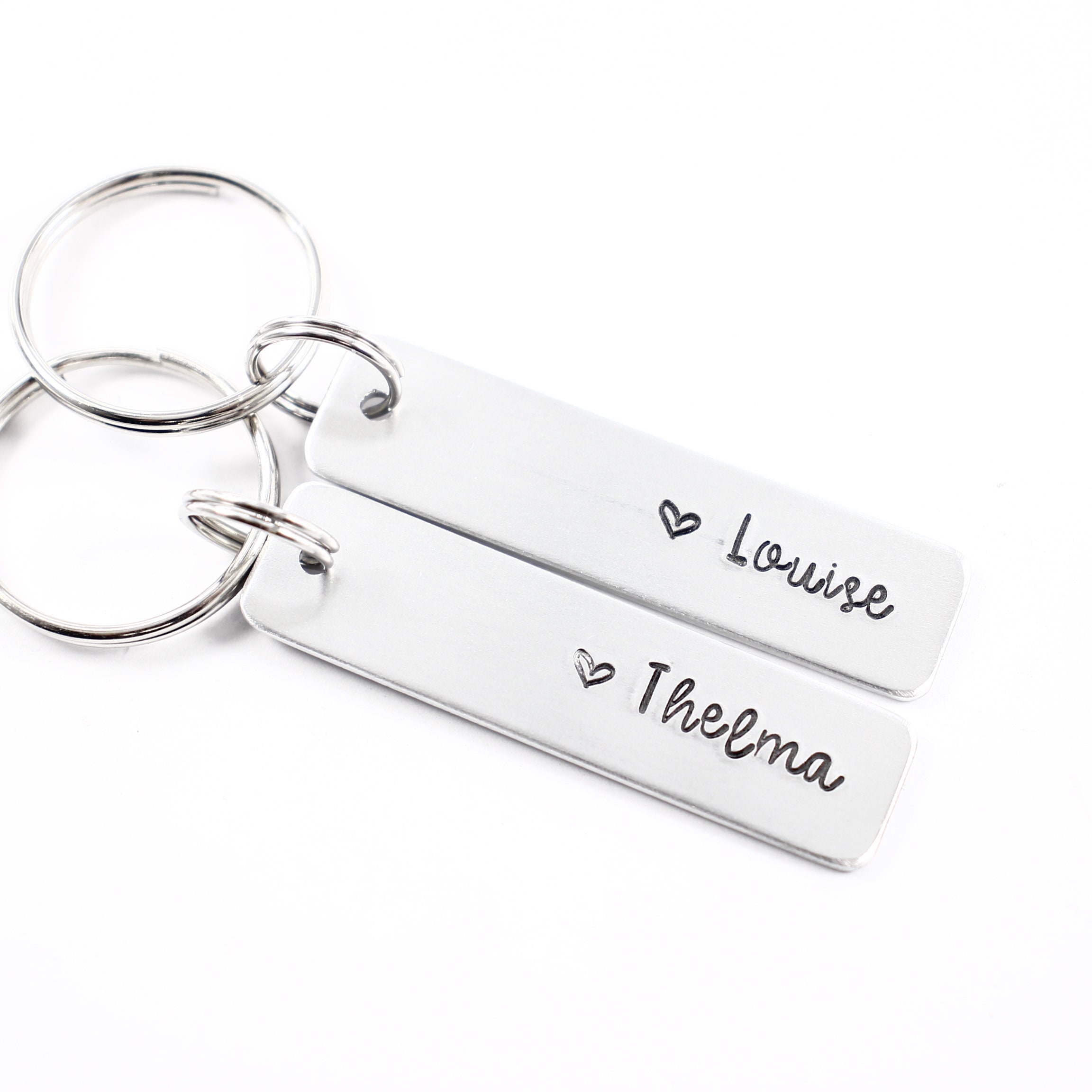 LParkin Friendship Gifts Cute Keychain Thelma Louise BFF Gift for Women Keyring Set of 2