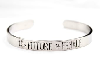 The future is female - your choice of aluminum, stainless steel, brass, copper, sterling silver