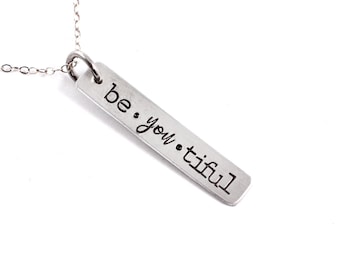 Be you tiful  necklace - Sterling silver - beyoutiful