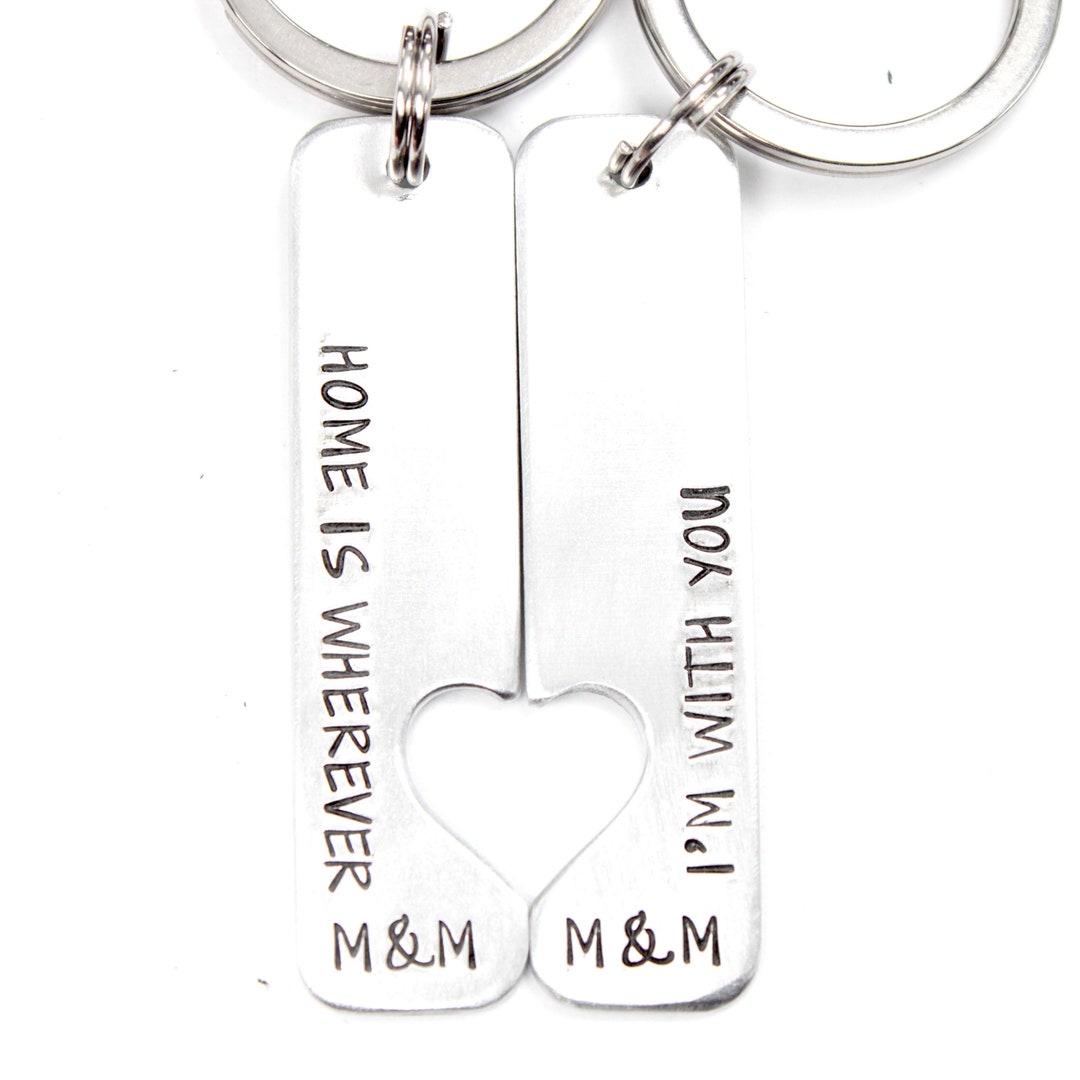 Home is Wherever I'm With You Couples Keychain Set Canada