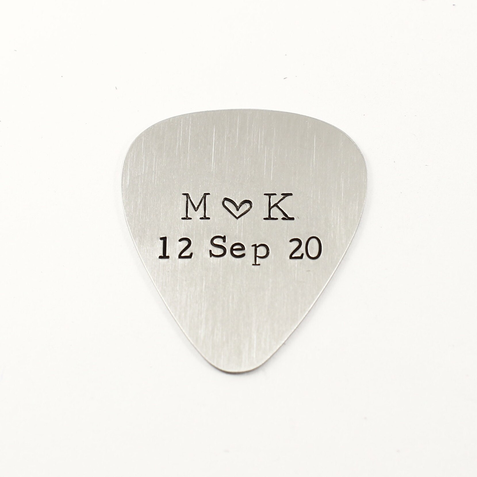Custom, Hand Stamped Guitar Pick - Etsy