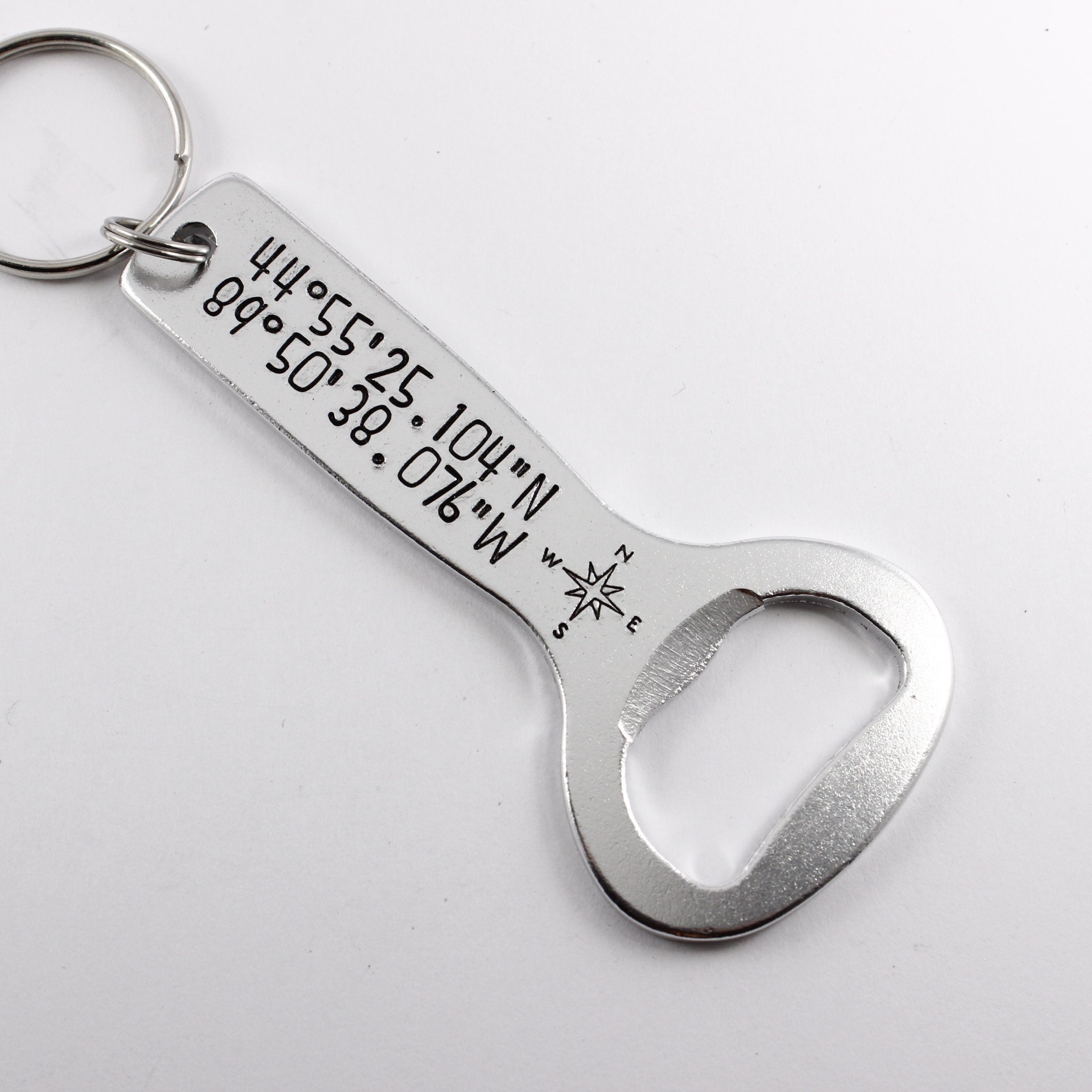 Personalized Bottle Opener Keychain your choice of text Etsy