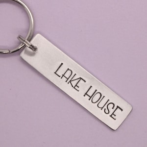 Lake House Keychain  - Back personalization available