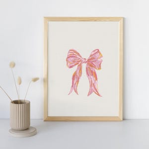 Pink ribbon cross stitch pattern, Ribbon cross stitch pattern, Dijital PDF cute pink ribbon cross stitch perfect gift for loved one