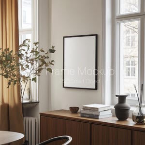 Frame PSD Mockup A4 Poster Ratio | A4 Photo Frame Back | Square Frame Mockup | Frame Mockup Realistic