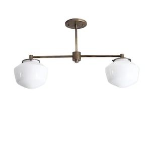 brass chandelier, modern brass chandelier, vintage brass chandelier, modern lighting, ceiling lights, double head lighting,