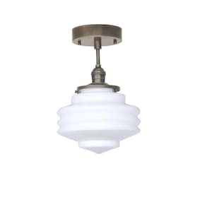 Semi-Flush Ceiling Light - Mid Century Modern Globe Lighting Fixture - Ceiling Light, Pendant Light, UL Listed,