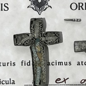 1st Class Relic Crucifix – Certified Holy Relics of Four Saints Shrine Relicario Reliquary
