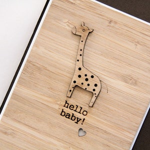 Baby Card. Giraffe Card. Baby Boy Card. Baby Girl Card. Newborn Card. Grandson Card. Granddaughter Card. Newborn Baby Card. Baby Shower Card