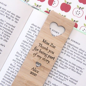 Teacher Bookmark. Personalised Teacher Gift. Teacher Thank You. Kindergarten Daycare Carer Preschool. Teacher Thankyou Teacher Appreciation.