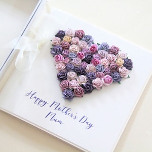 Personalised Mothers Day Card. 8 Colours. Mothers Day Gift. Mother's Day Card For Mum Grandma Nonna Granny Nanny Gran Oma Mummy Nana Nanna