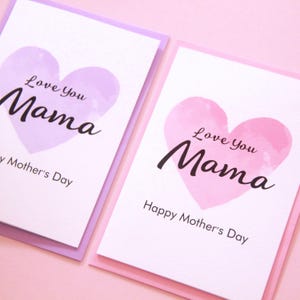 Mama Mother's Day Card. Mama Card. Mother's Day Gift. Happy Mother's Day. Mama First Mothers Day. Mama 1st Mother's Day. Mama Birthday Card.