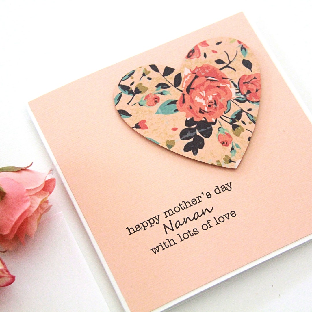 Personalised Mother's Day Card. Mothers Day Gift for Mum Nonna Mummy ...