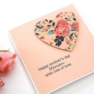 Personalised Mother's Day Card. Mothers Day Gift for Mum Nonna Mummy Nana Nanna Nan Granny Grandma Nanny Gran YiaYia Oma Baba Gigi Mama