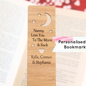 Bookmark. Personalised Gift. Custom Made. Father's Day Gift. Mother's Day Gift. Dad Daddy Grandad Mum Grandma Nanny Oma Husband Wife