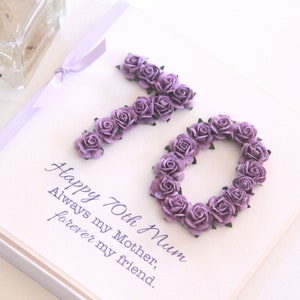 Mum Birthday Card Any Age. Personalised Birthday Card for My Mum. Mum 40th 50th 60th 70th 75th 80th 90th Birthday Card. Mum Card. Mum Gift.
