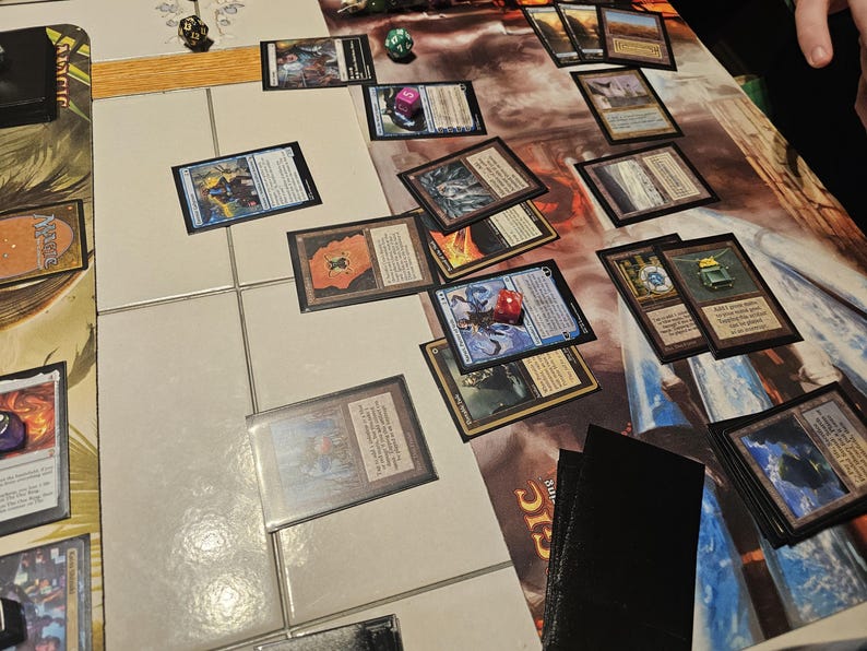 Kit De Jetons MTG Effaçables à Sec – 50 Cartes Proxy + 75 Compteurs Acryliques Et 5 Marqueurs Pour Magic Commander Et D&D
