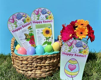 Printable Easter Card for Seed Packet | Nature Garden Gift (Digital Download)