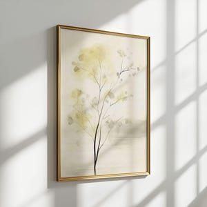 Baum Malerei Wald Plakat Pflanze Druck, digitaler download, Wand Kunst dekor, moderne Kunst, Innenräume, Blätter Zweige, Wohnzimmer