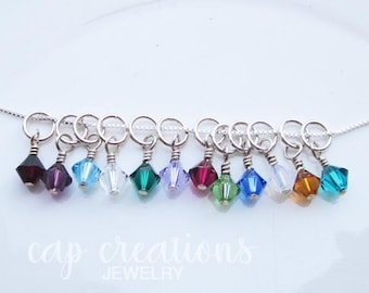 Swarovski Crystal Bead Birthstone Charm