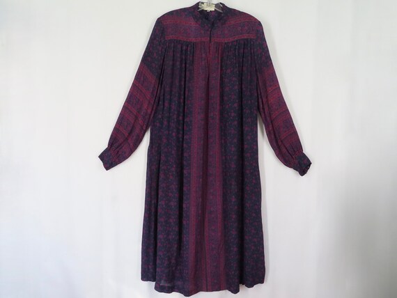 Vintage Raksha Silk Dress Hindimp London Blue Purp