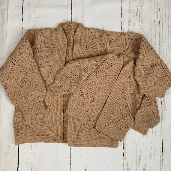 Vintage 50s MATCHING Mother Daughter Cardigan Swea