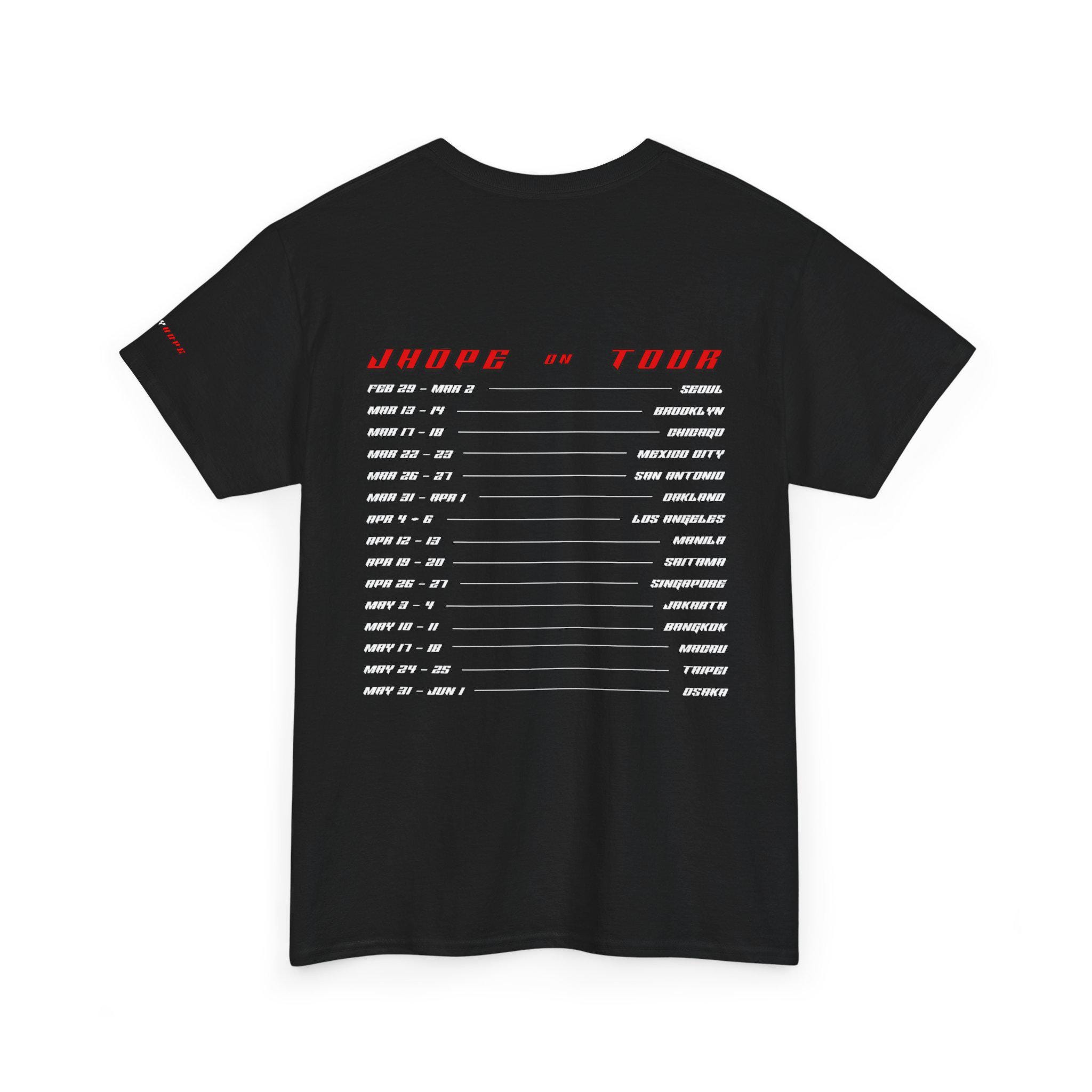【HOPE ON THE STAGE_FINAL]】T-Shirt (Red) Hope on the Stage Tour Shirt [RED VER] - Etsy