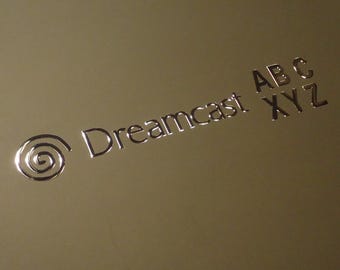 Sega DreamCast Arcade Stick label / Sticker / Badge / Logo 66 x 13mm [180b]