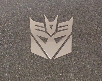 Transformers Decepticon Label / Aufkleber / Sticker / Badge / Logo 30x32 mm [446b]