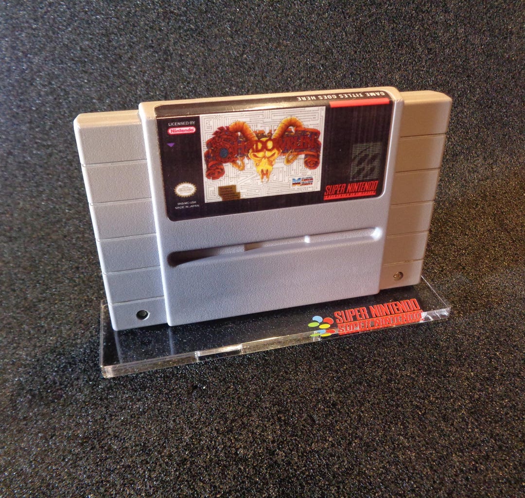 NINTENDO SNES Game Cartridge Display Stand [923b] - Etsy