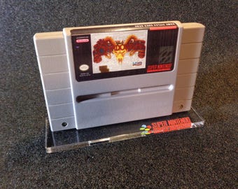 Expositor de cartuchos de juego de Nintendo SNES [923b]