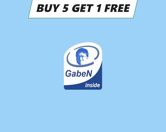 Gaben Inside Vinyl Sticker Logo Emblem Badge 19x24mm [885c]