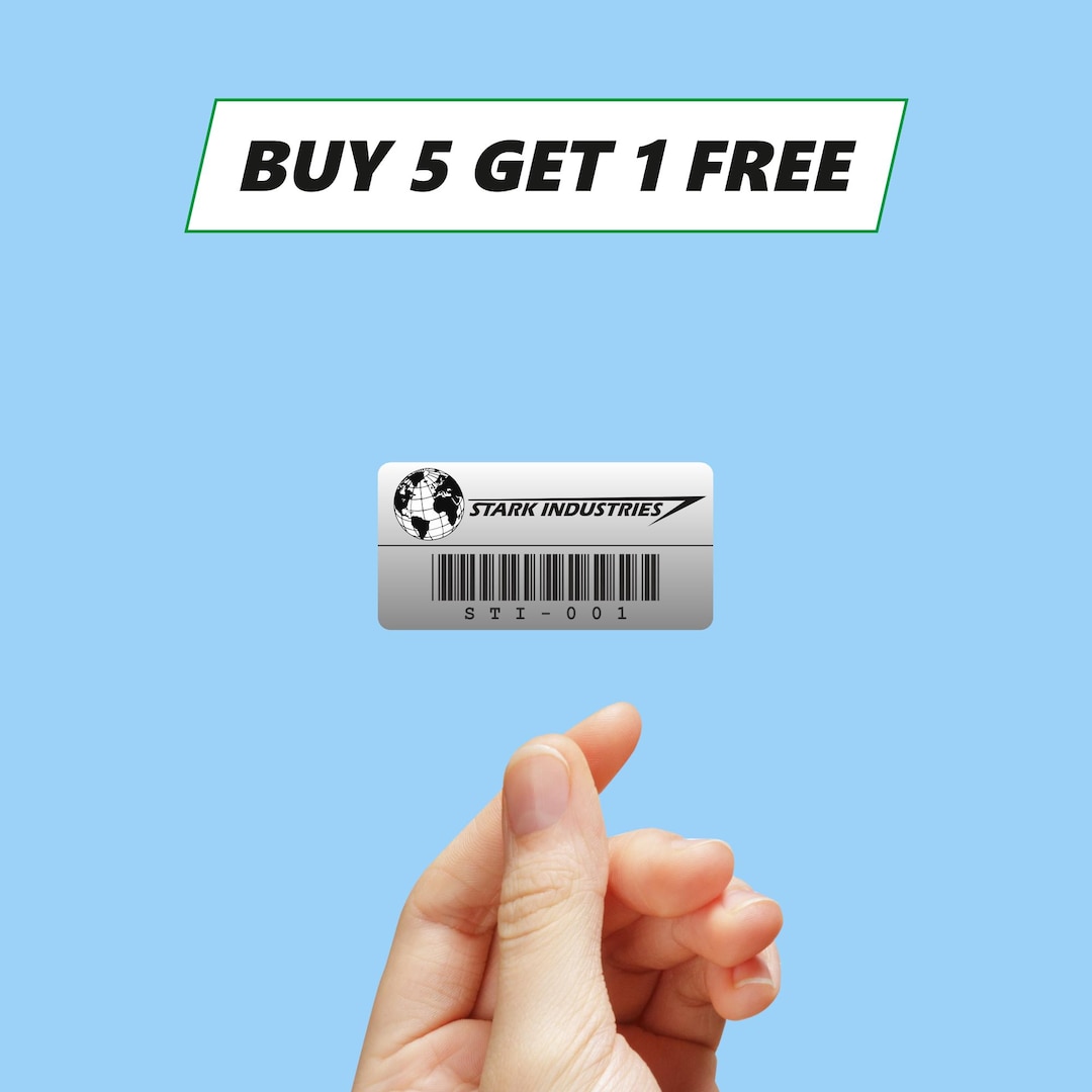 Stark Industries Asset Tag Vinyl Sticker / Label / Aufkleber / Badge ...