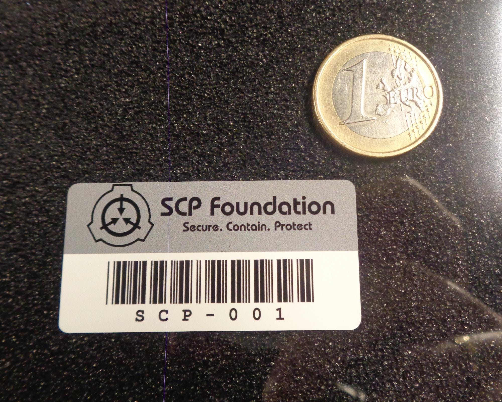 SCP Foundation Asset Tag Vinyl Sticker / Label / Aufkleber / Badge ...