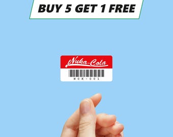 Nuka Cola asset tag Vinyl Sticker / Label / Aufkleber / Badge / Logo 2 x 1in [873]