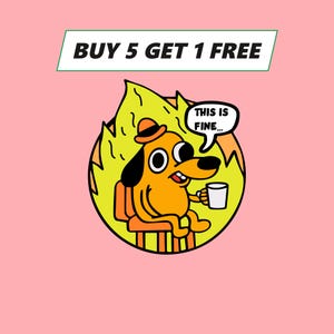Ceci est une étiquette autocollante vinyle haut de gamme amusante Fine Dog Meme [1007]