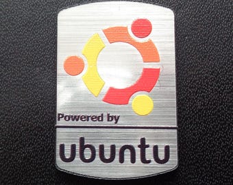 Ubuntu Label / Aufkleber / Sticker / Badge / Logo 1,9cm x 2,8cm [308b]