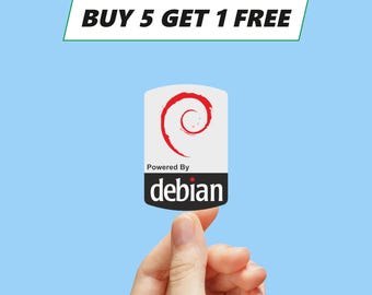 Debian Label / Aufkleber / Sticker / Badge / Logo 1,9cm x 2,8cm [310]