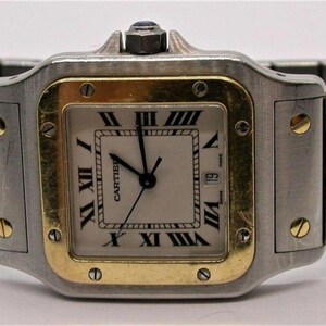 Vintage Cartier Santos Watch — 18K & Stainless Steel, 29mm, Unisex, 1566