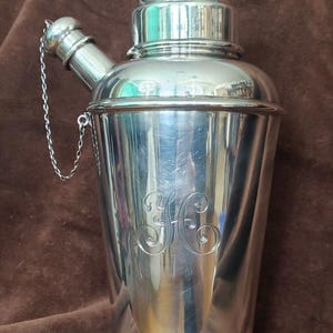 Vintage Cartier Sterling Silber Cocktail Shaker - 1.5 Pints, #6702H, Monogramm "H" Beauty."