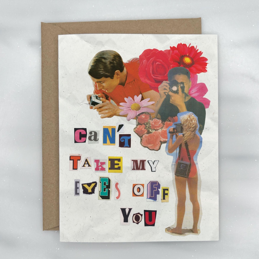 Vintage Ransom Note Ransom Note Valentine - Vintage Style Recycled Paper Greeting Card (A2 ...